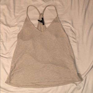 Tan V-Neck Tank Top